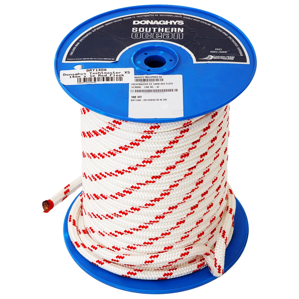 Donaghys Yachtmaster XS Cruising Braid Rope Red Fleck - Per Metre 4 Donaghys Yachtmaster XS Cruising Braid Rope Red Fleck - Per Metre - Image 2