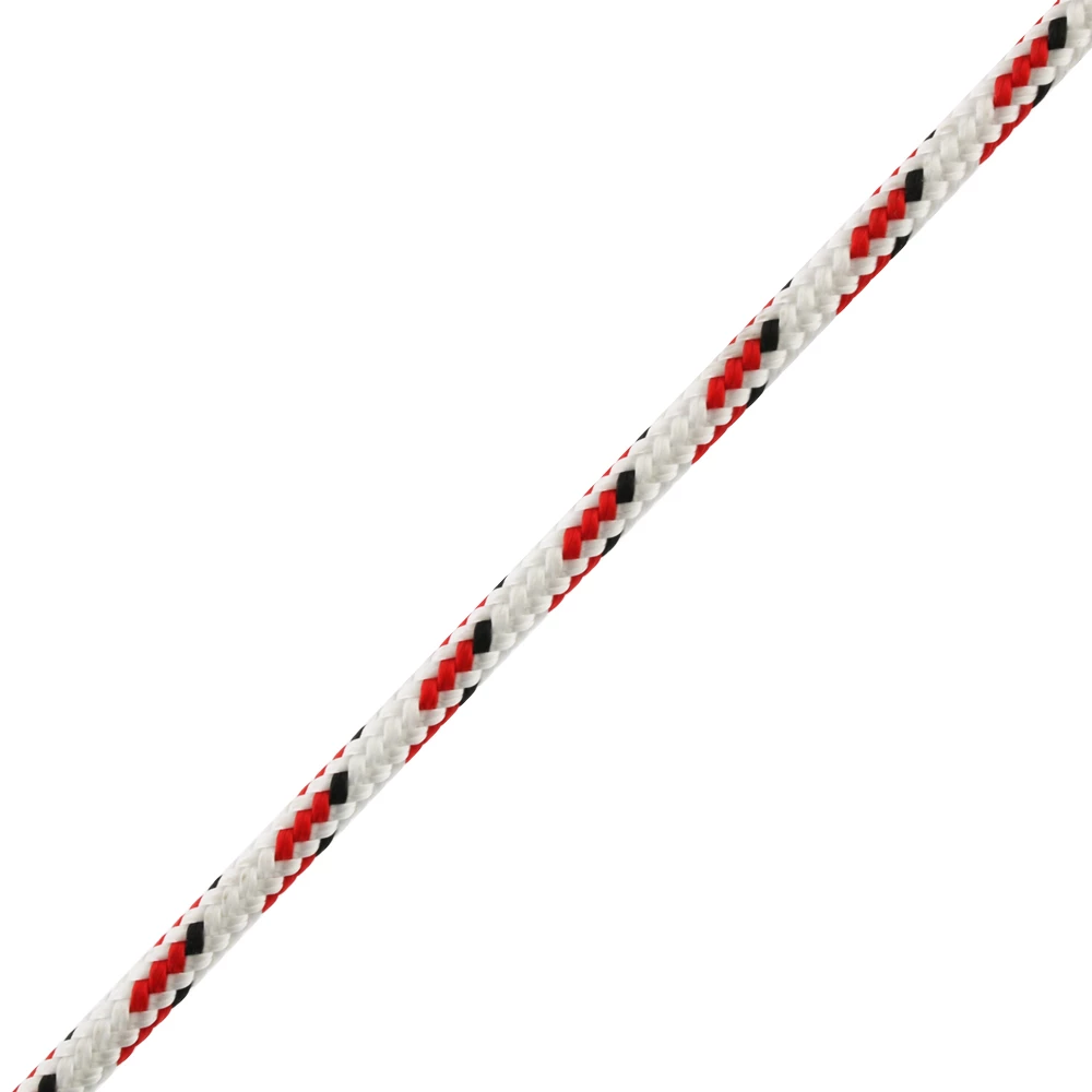 Donaghys High Performance Superbraid Yacht Braid 6mm X 1m White/Red Fleck With Black Tracer 4 Donaghys High Performance Superbraid Yacht Braid 6mm X 1m White/Red Fleck With Black Tracer - Image 2