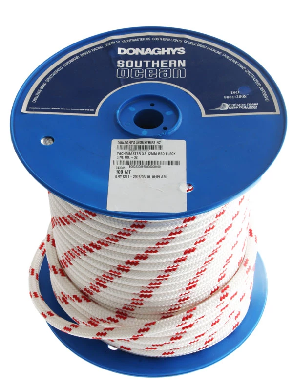 Donaghys Yachmaster XS Rope 12mm Red Fleck 1m 3 Donaghys Yachmaster XS Rope 12mm Red Fleck 1m