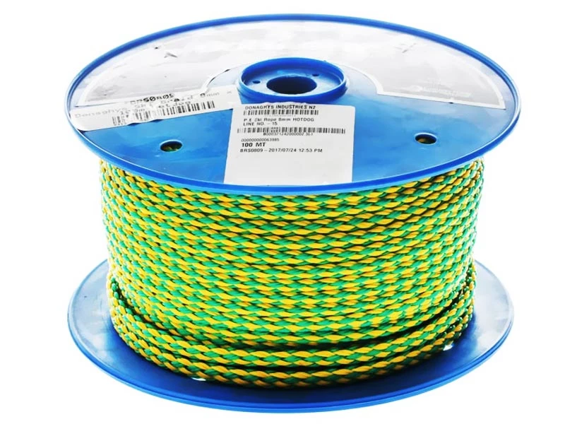 Donaghys Ski Braid 8mm Green/Yellow - Per Metre 3 Donaghys Ski Braid 8mm Green/Yellow - Per Metre
