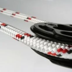 Donaghys High Performance Superbraid Yacht Braid 10mm X 1m White/Red Fleck With Black Tracer